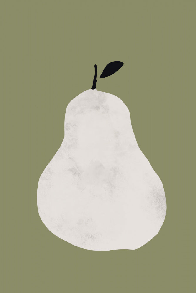 Minimal Pear Still Life