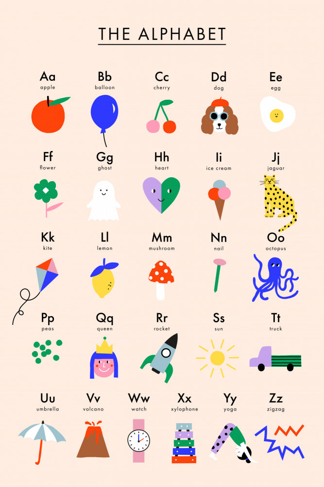 Colorful Kids Alphabet