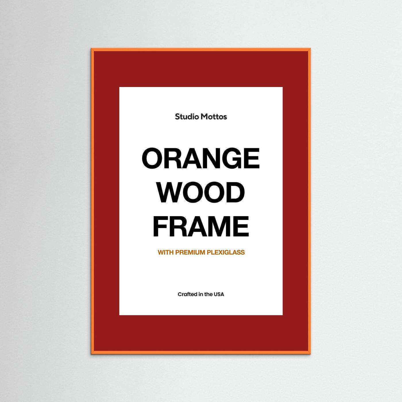 Orange Wood Frame
