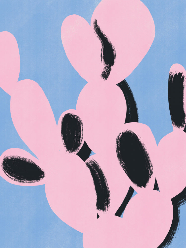 Pink Cactus Silhouette