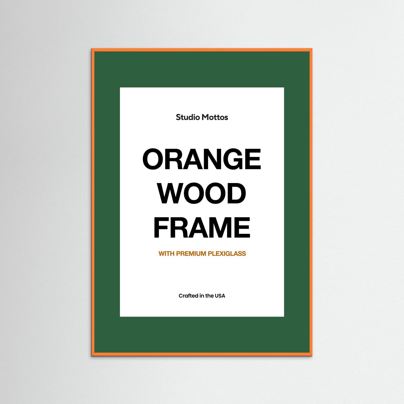 Orange Wood Frame