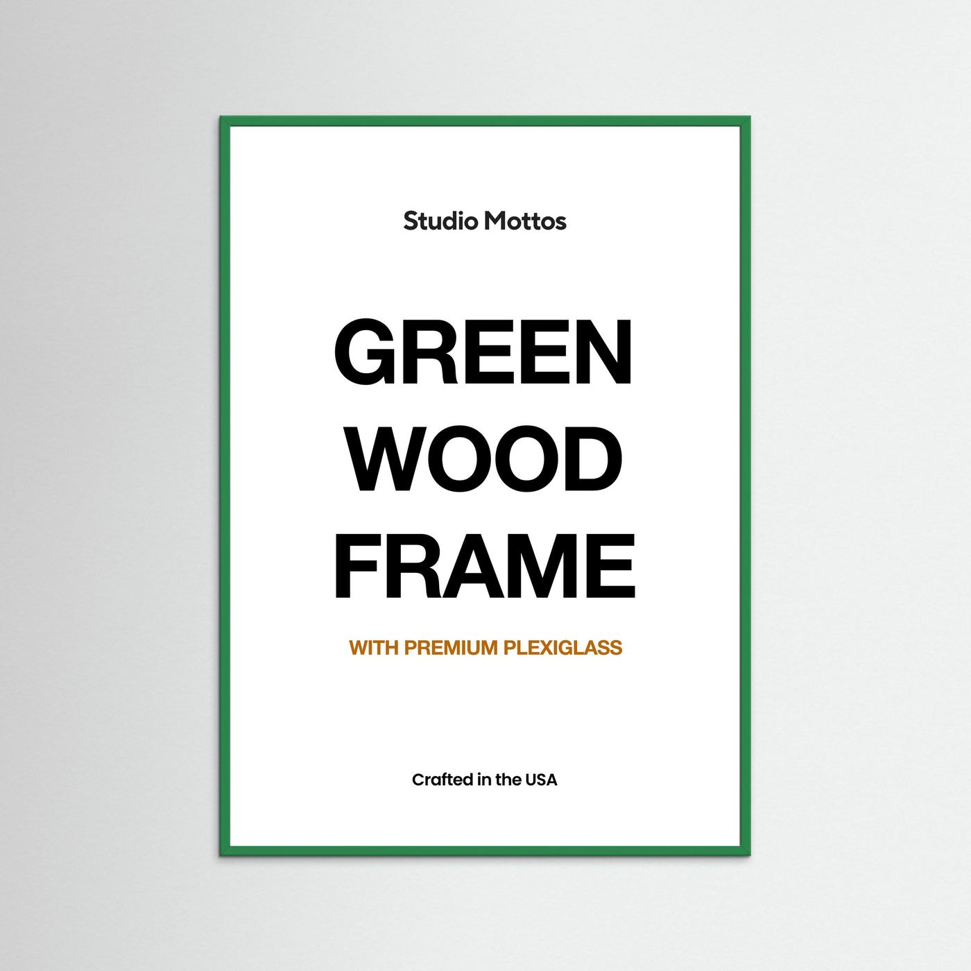 Green Wood Frame