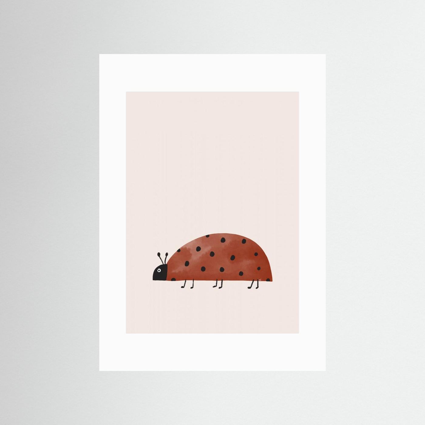 Watercolor Ladybug by Menina Lisboa