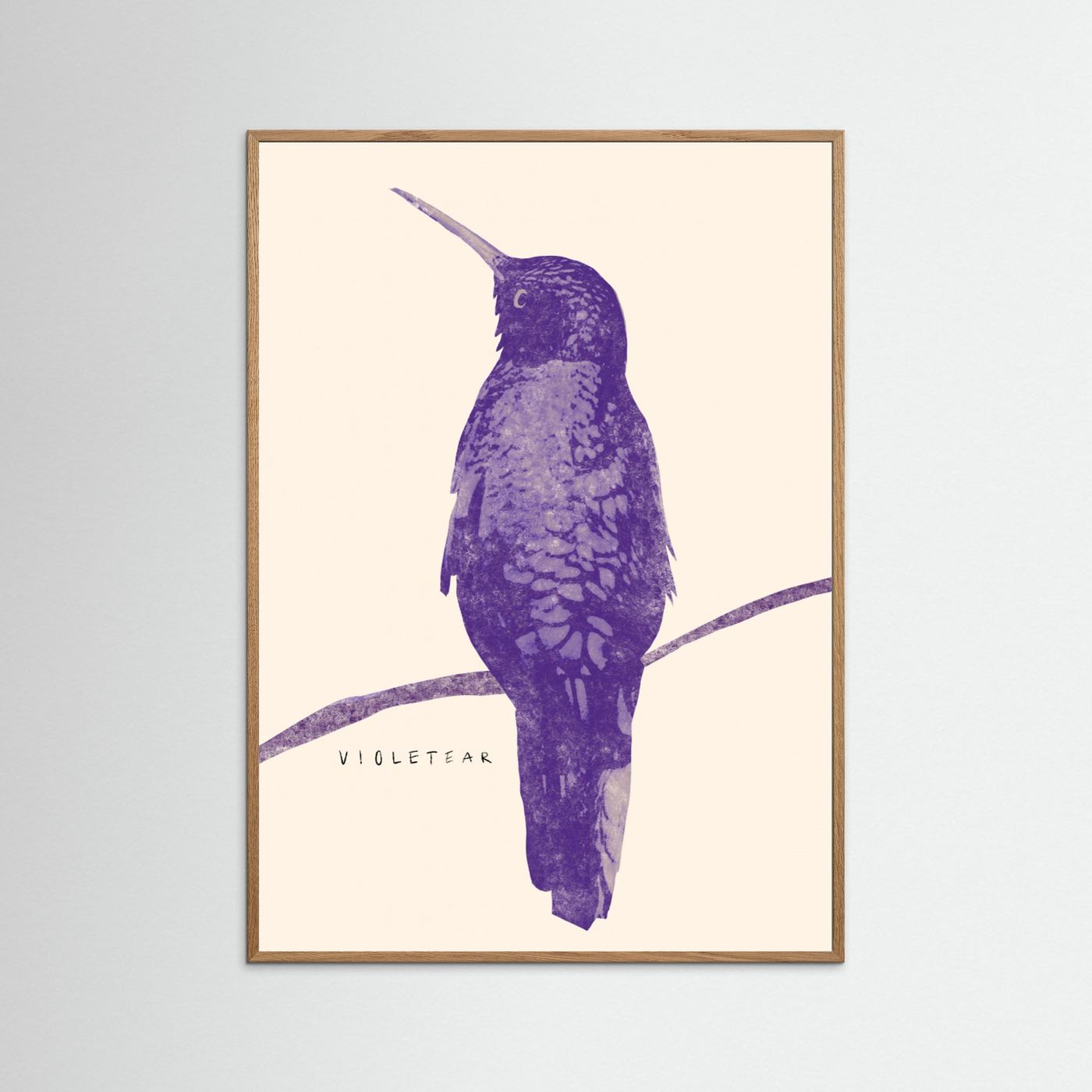 Elegant Violet Hummingbird by Josephin Hermsdorf