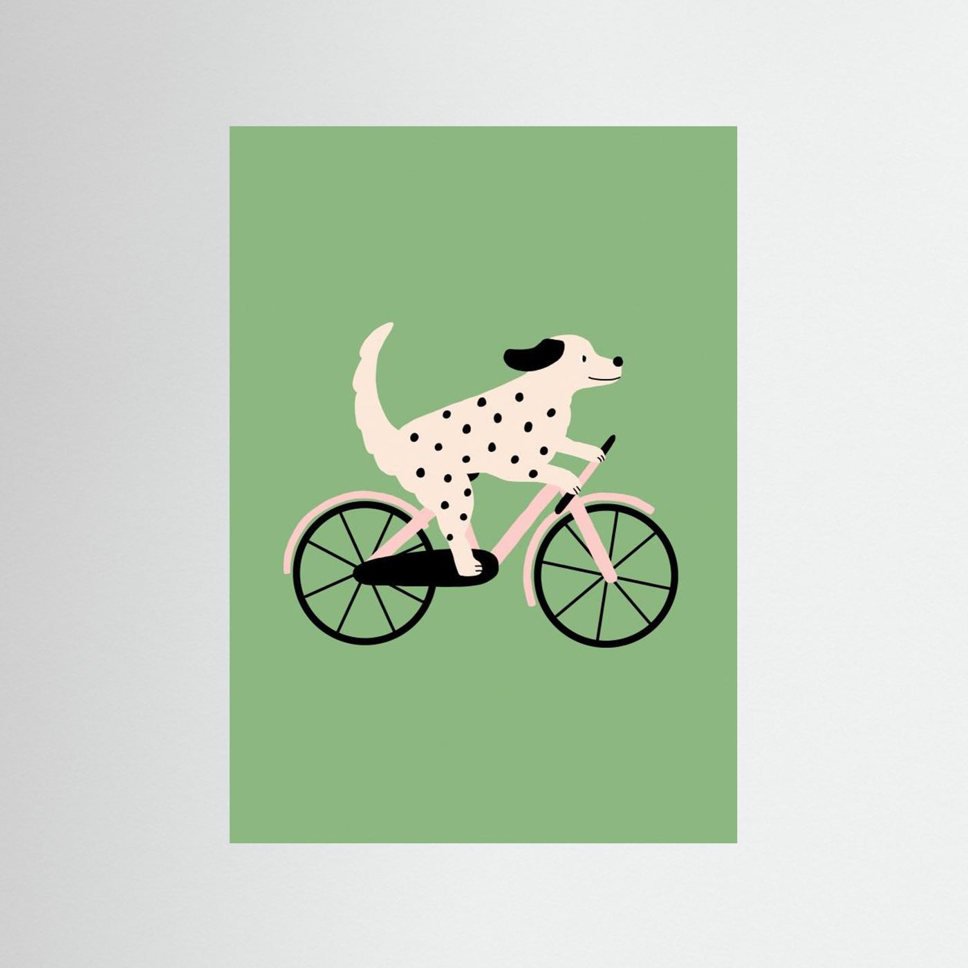 Dog on Bike by Maren Gross