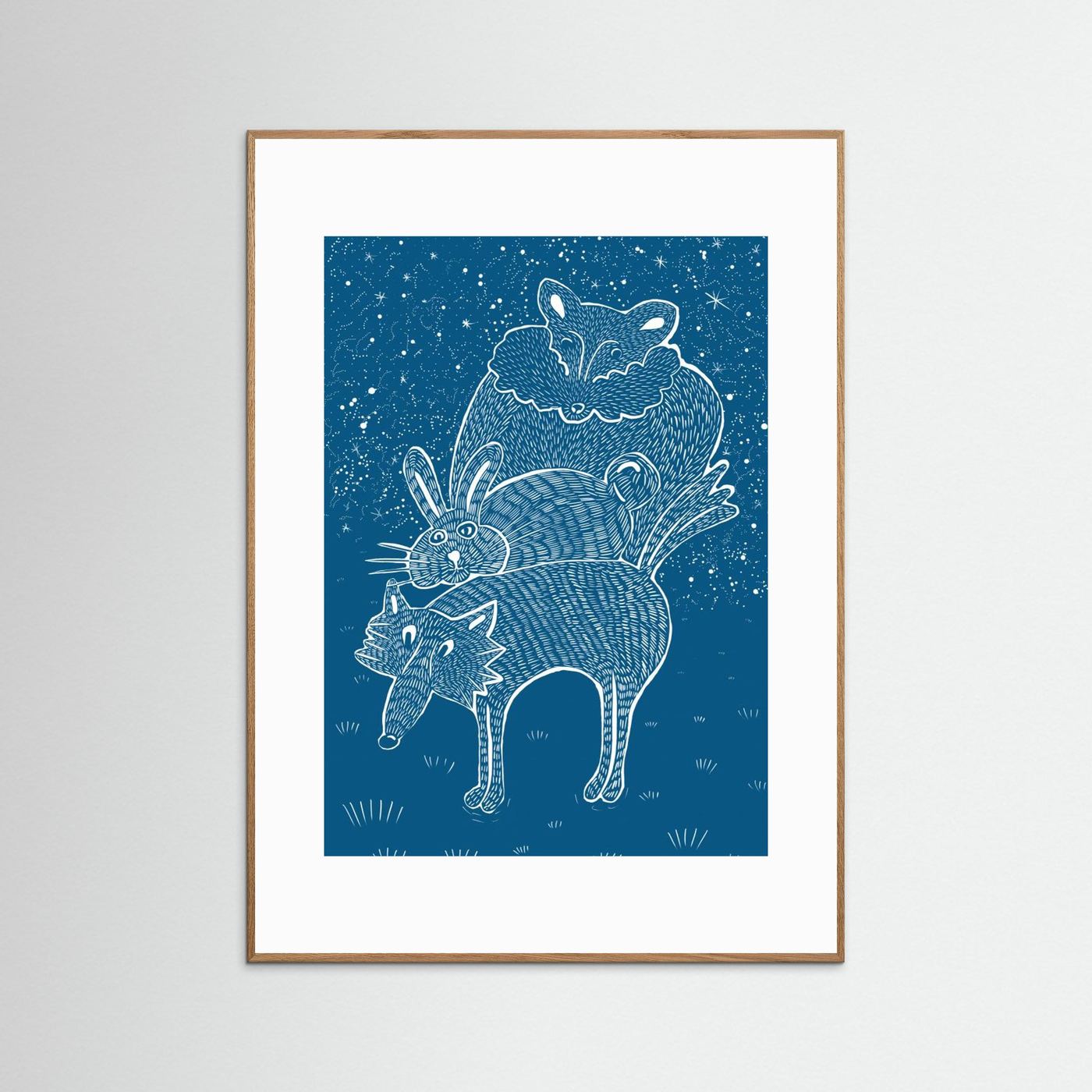 Starry Animal Stack by Mela Patterns
