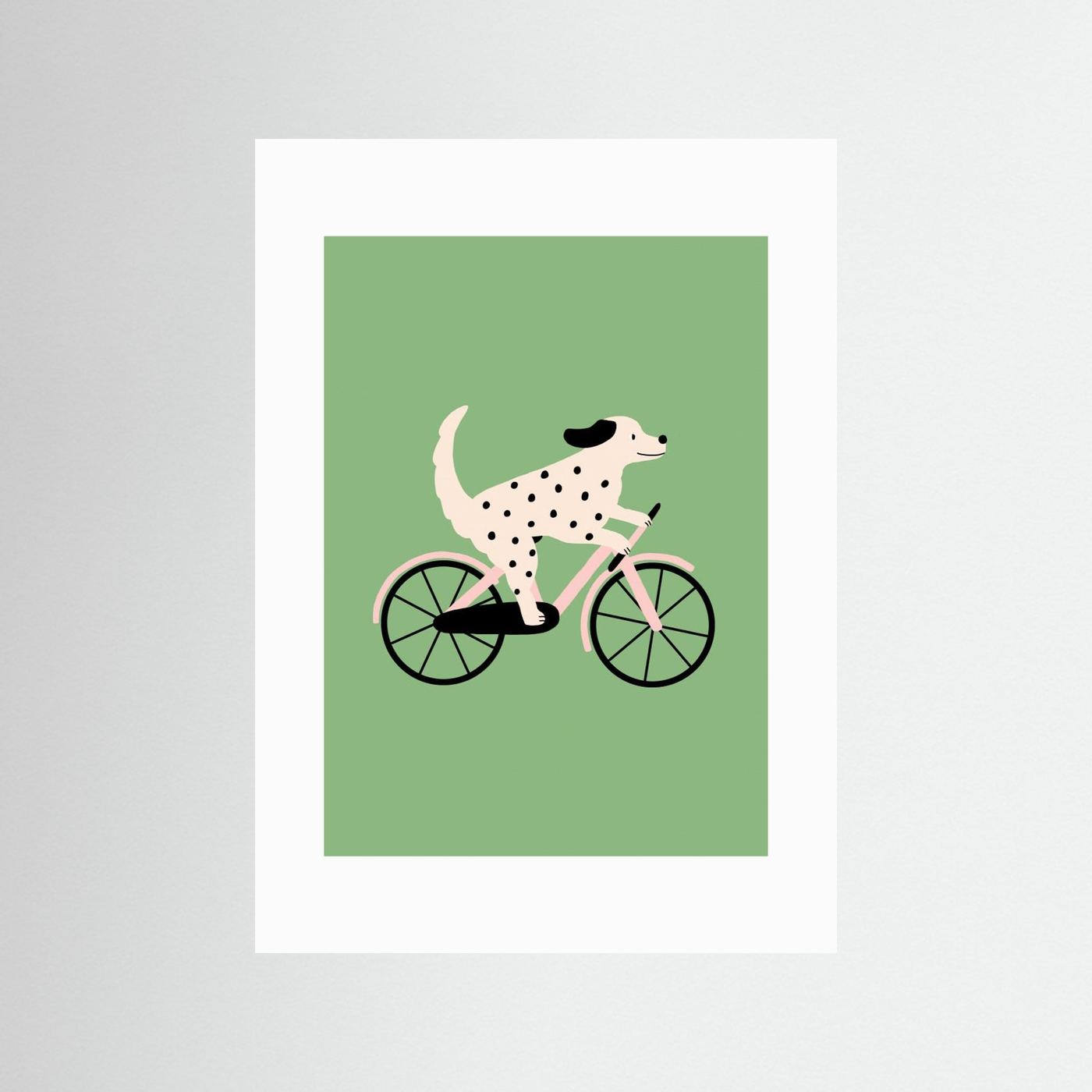 Dog on Bike by Maren Gross