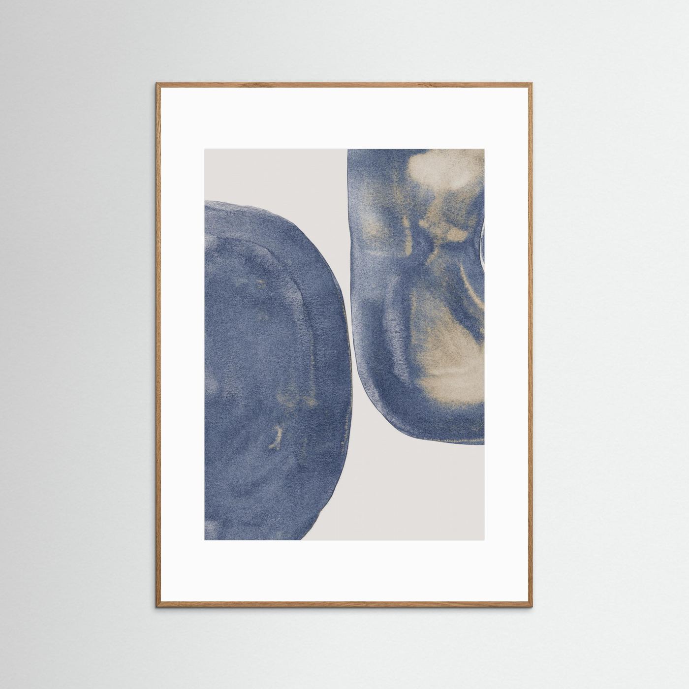 Modern Blue Shapes by Danushka Abeygoda