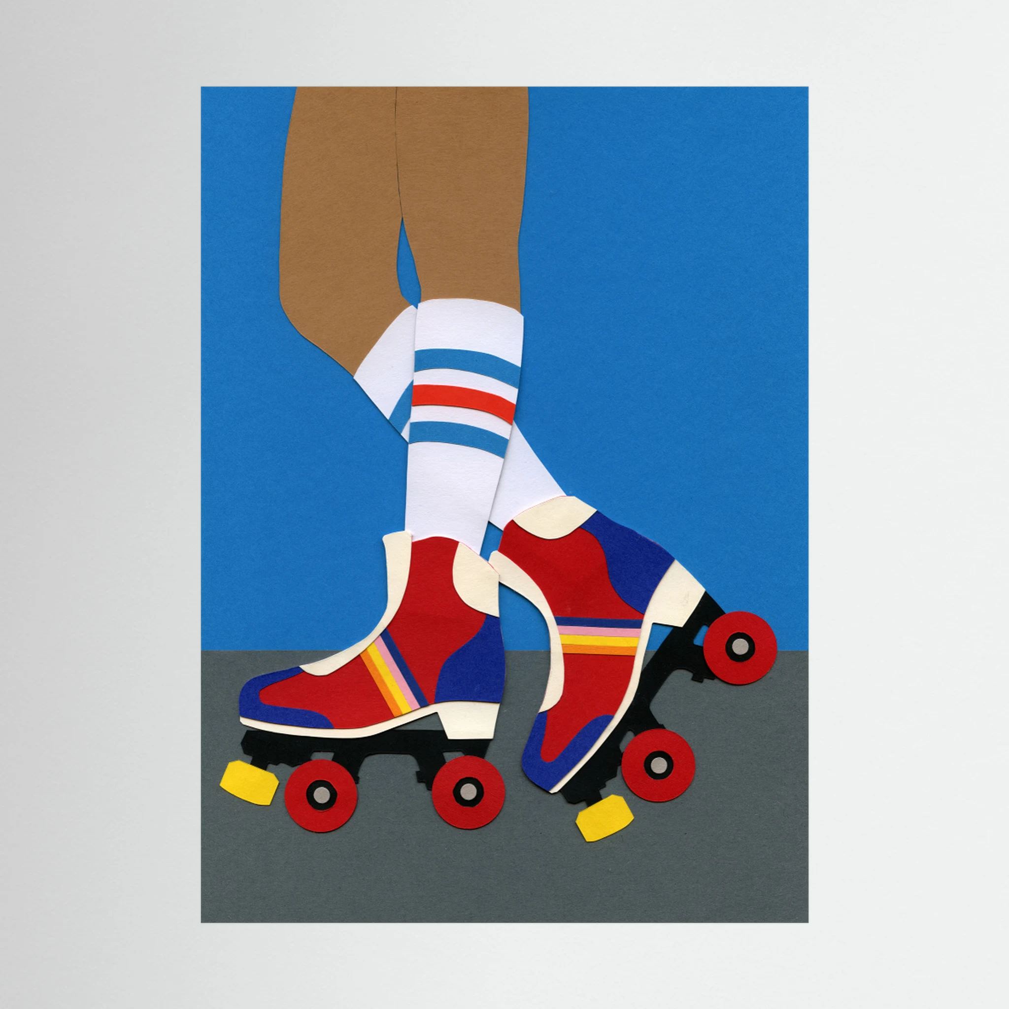 Retro Roller Skates by Rosi Feist