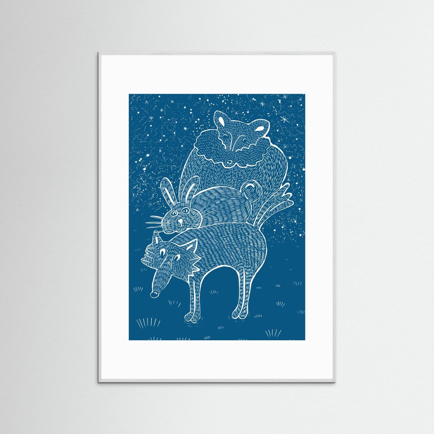 Starry Animal Stack by Mela Patterns