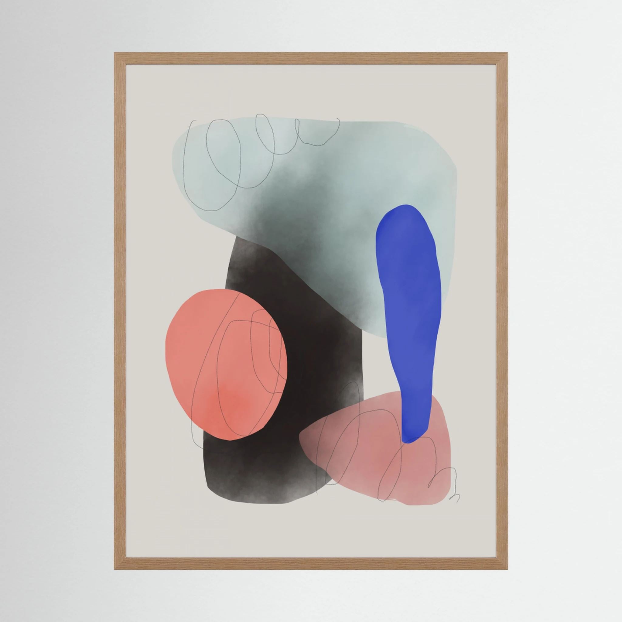 Watercolor Organic Shapes by Little Dean