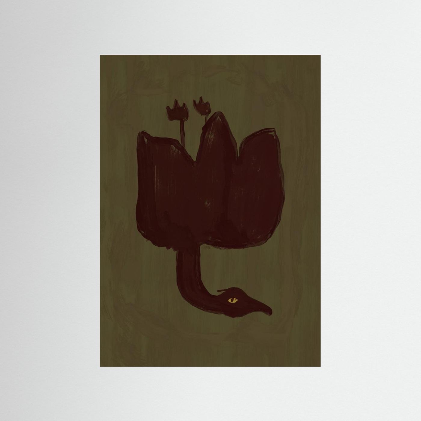 Dark Bird Blossom by Josephin Hermsdorf