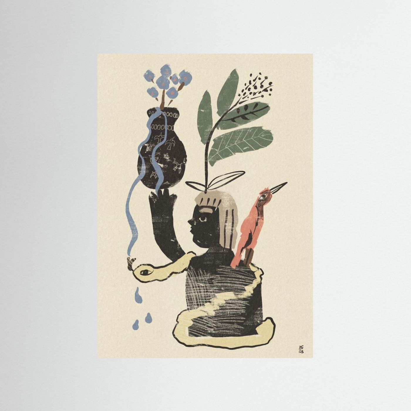 Botanical Spirit Figure by Raipa Studio