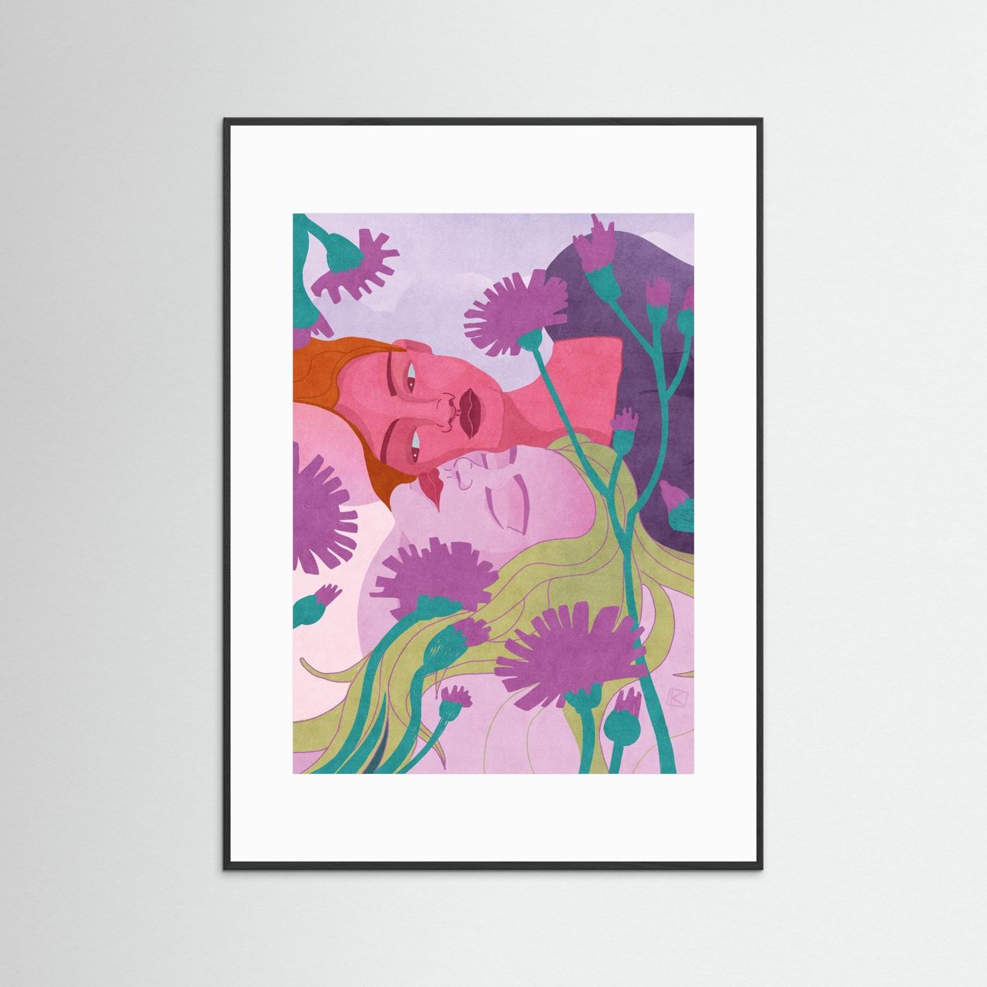 Gentle Floral Embrace by Sylwia Kubus