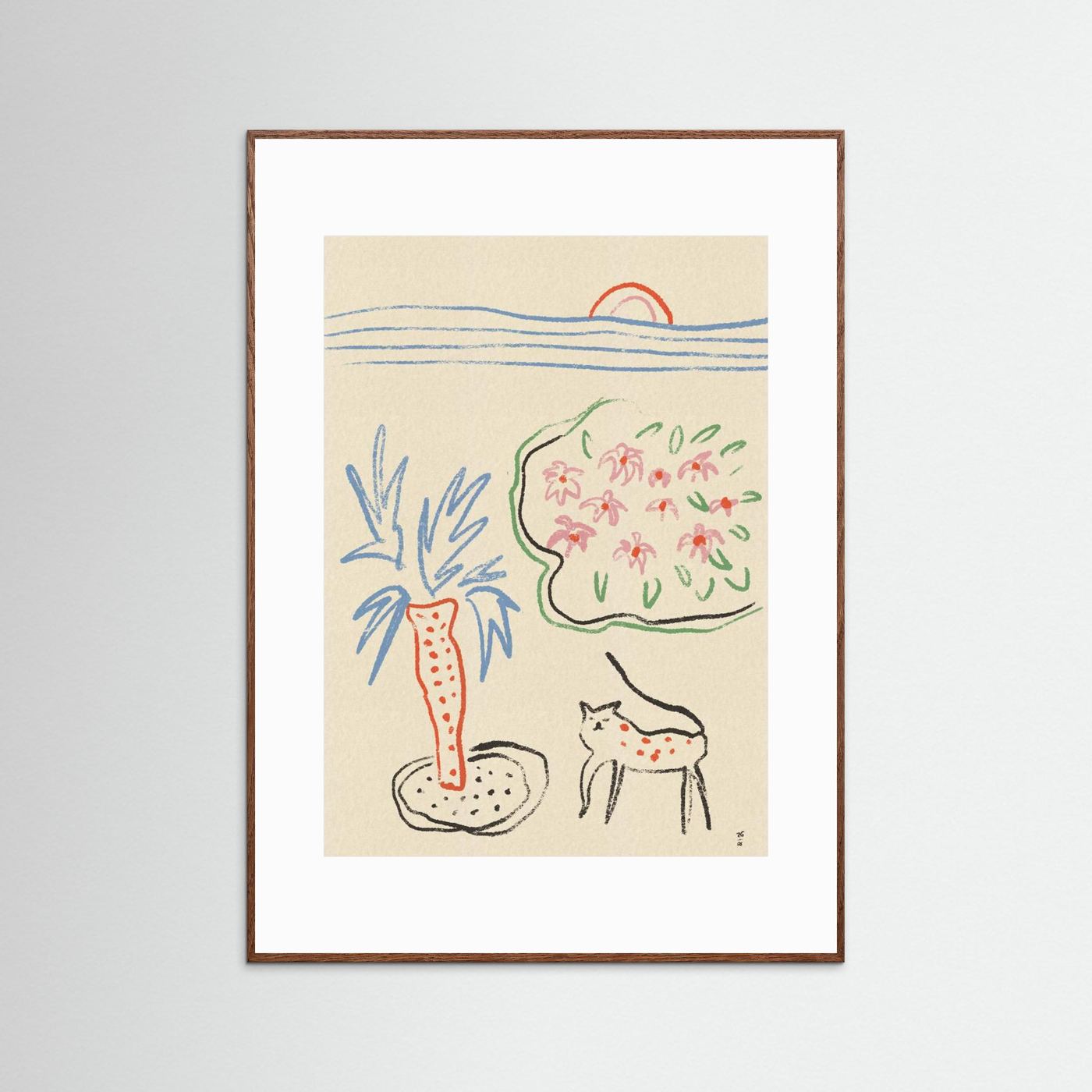 Tropical Cat Garden by Raipa Studio