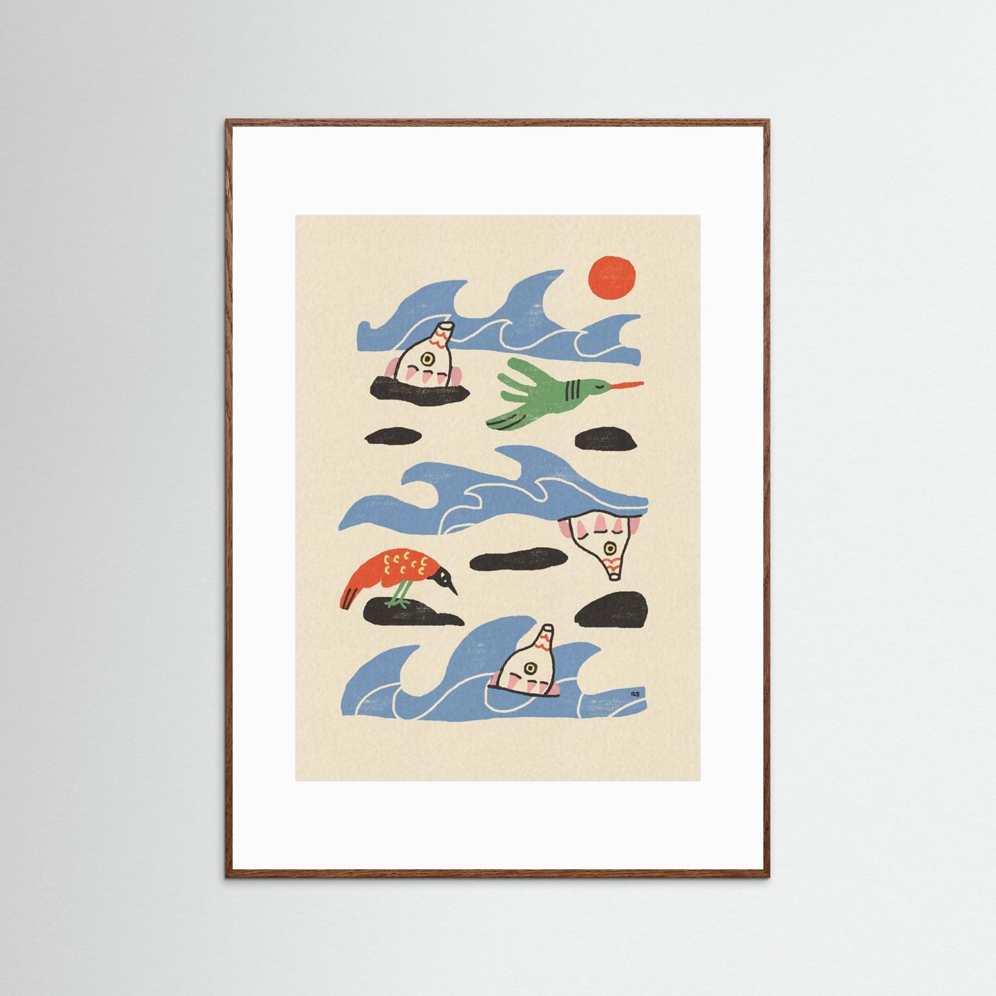 Whimsical Ocean Creatures by Raipa Studio