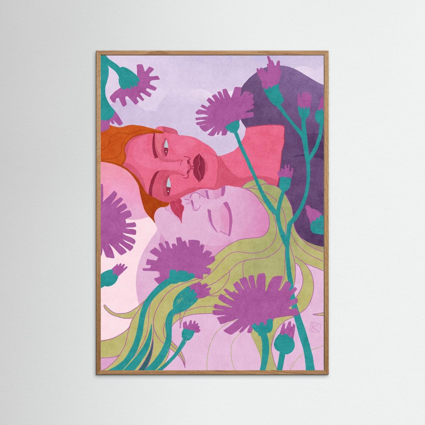 Gentle Floral Embrace by Sylwia Kubus