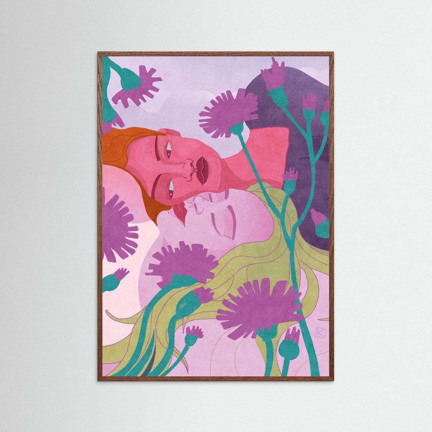 Gentle Floral Embrace by Sylwia Kubus