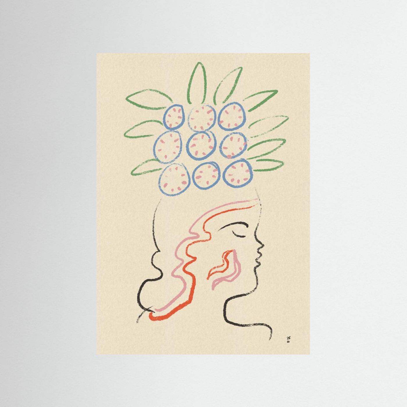 Abstract Woman Profile by Raipa Studio