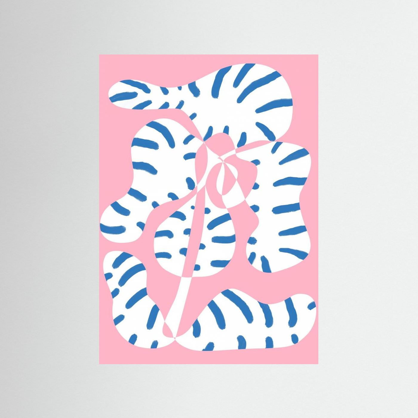 Abstract Shapes Flower Tiger print by The Printable Studio