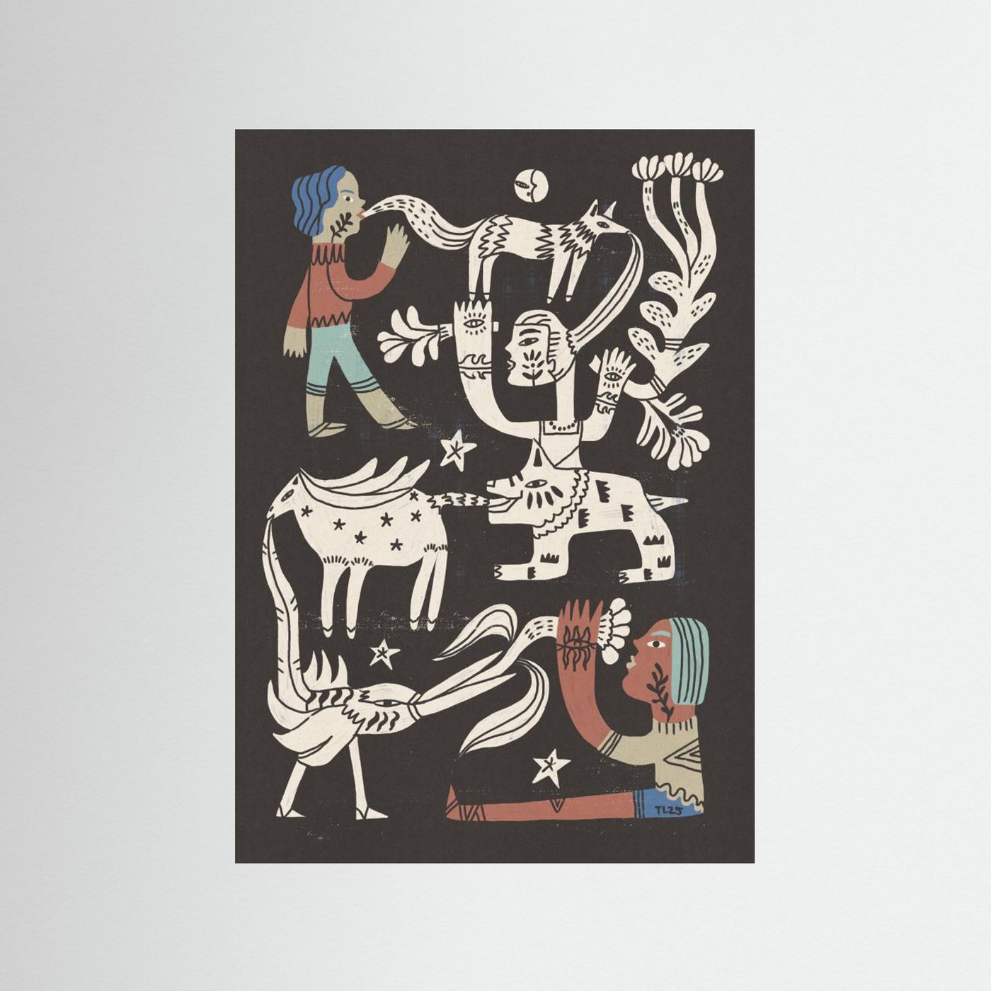 Tribal Spirit Animals by Raipa Studio