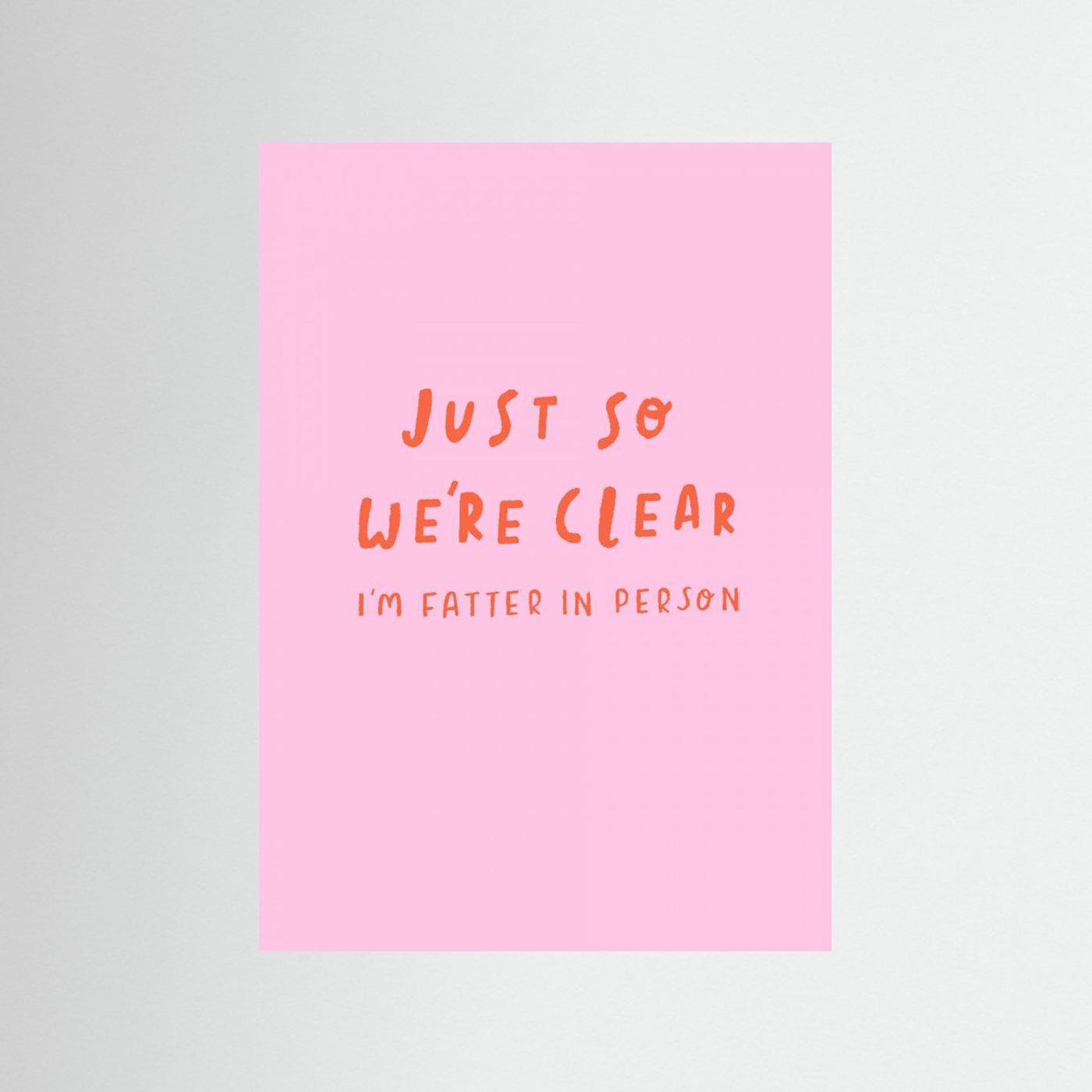 Just so We're Clear by Aislinn Simmonds