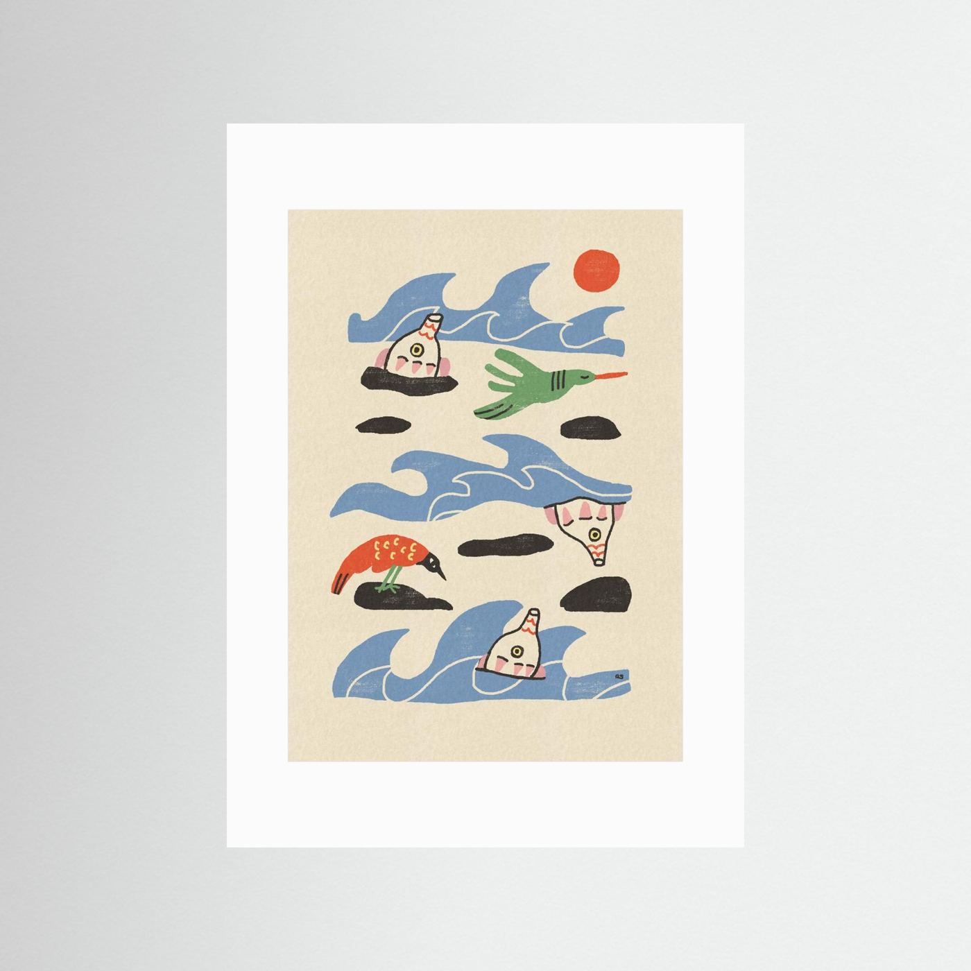 Whimsical Ocean Creatures by Raipa Studio