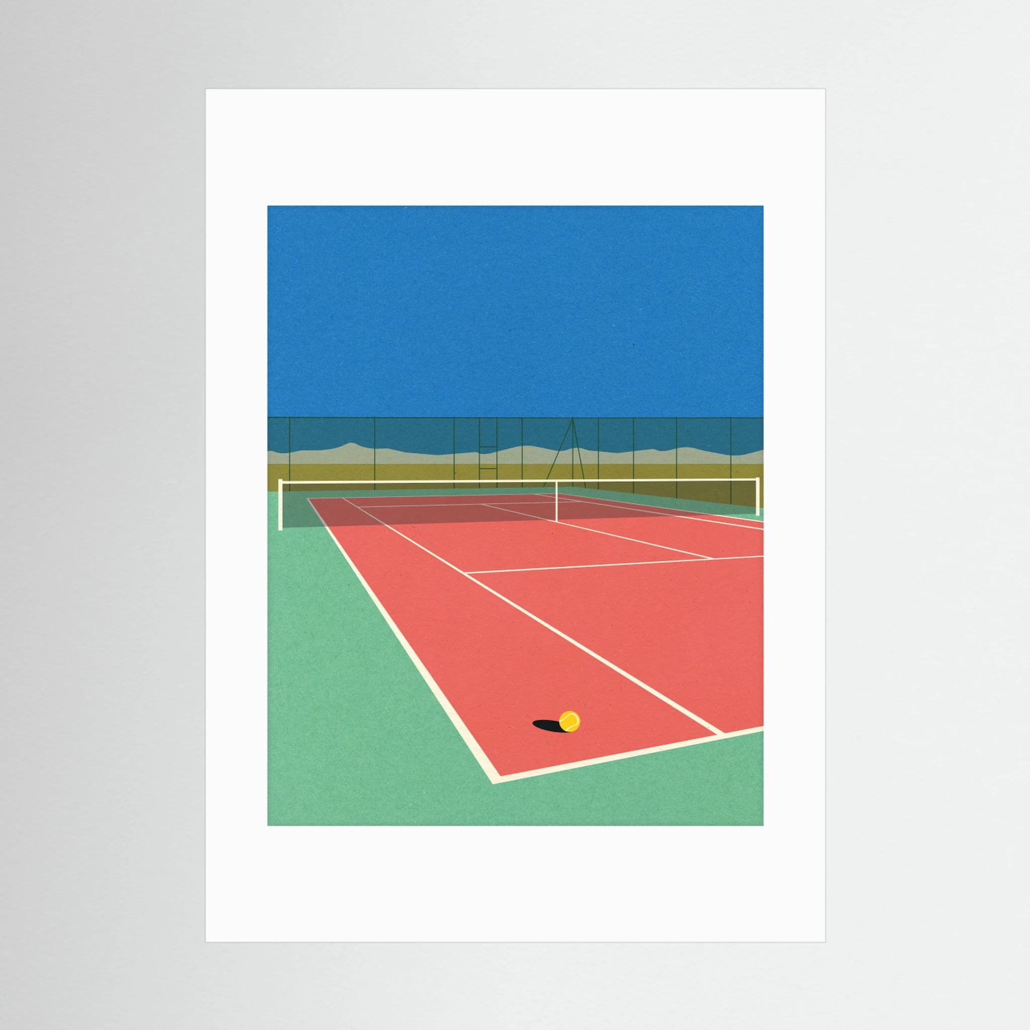 Tennis Court In the Desert by Rosi Feist