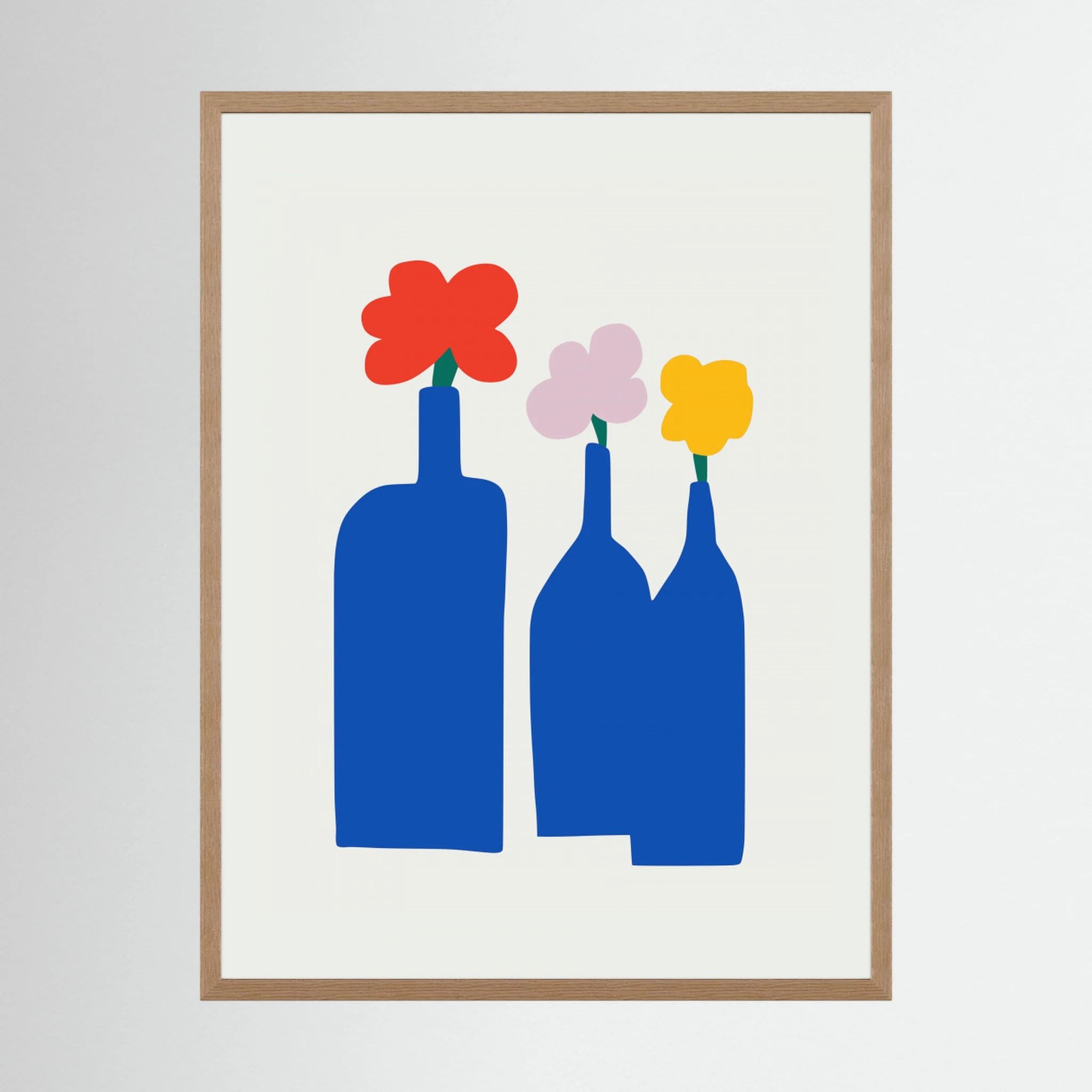 Blue Bottle Vase by Little Dean