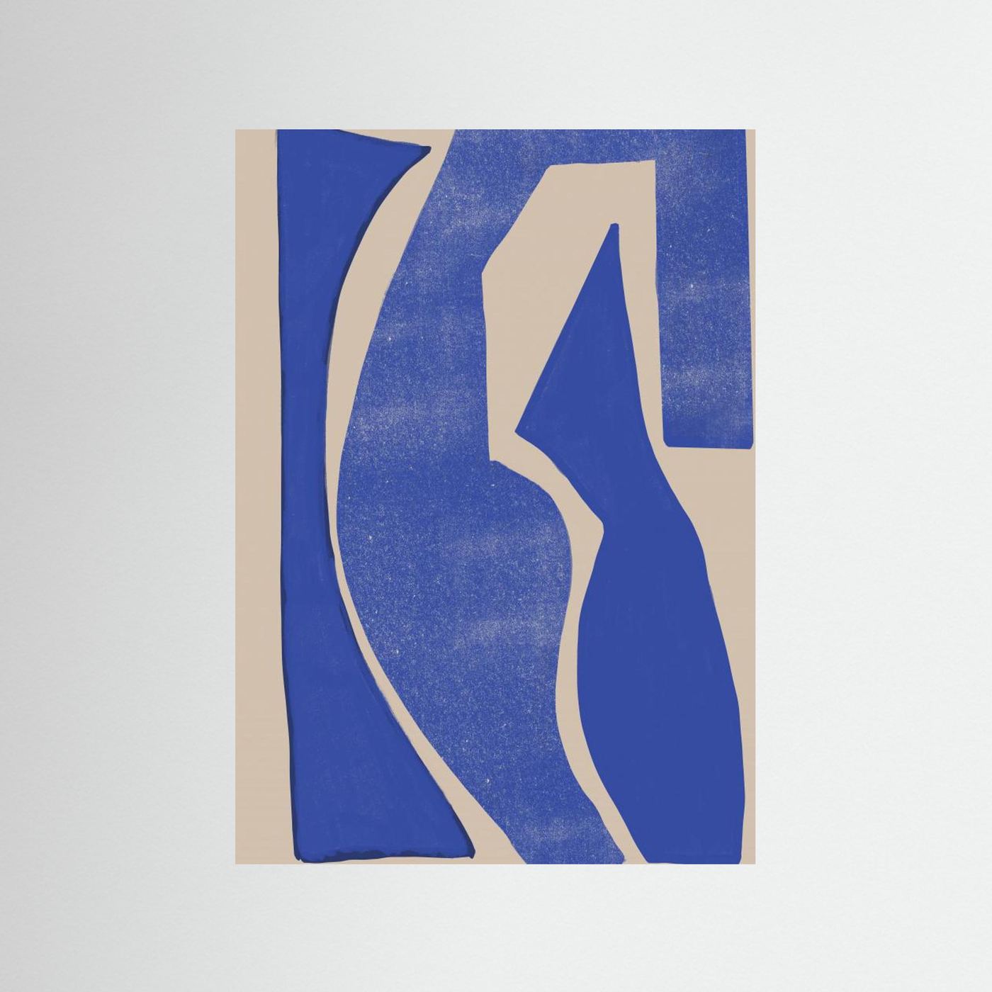 Blue Geometric Shapes by The Miuus Studio