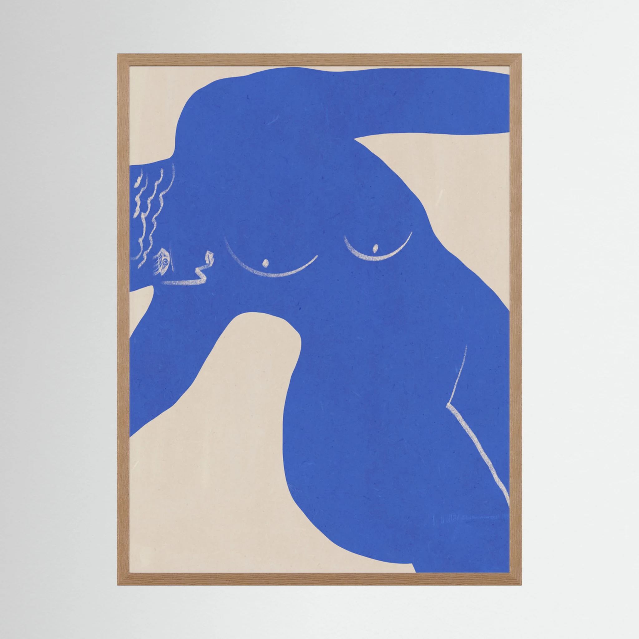 Greek muse in blue by Little Dean