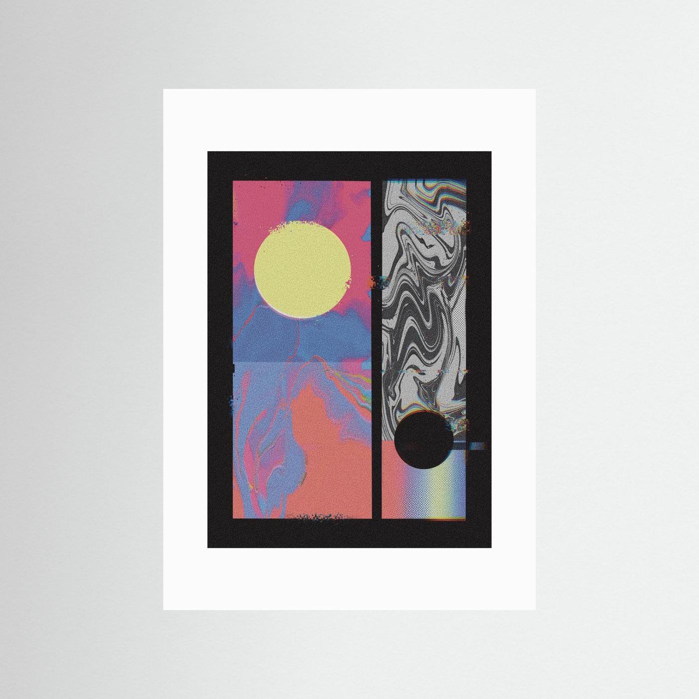 Pixel Sunset by Amy Louise Baker