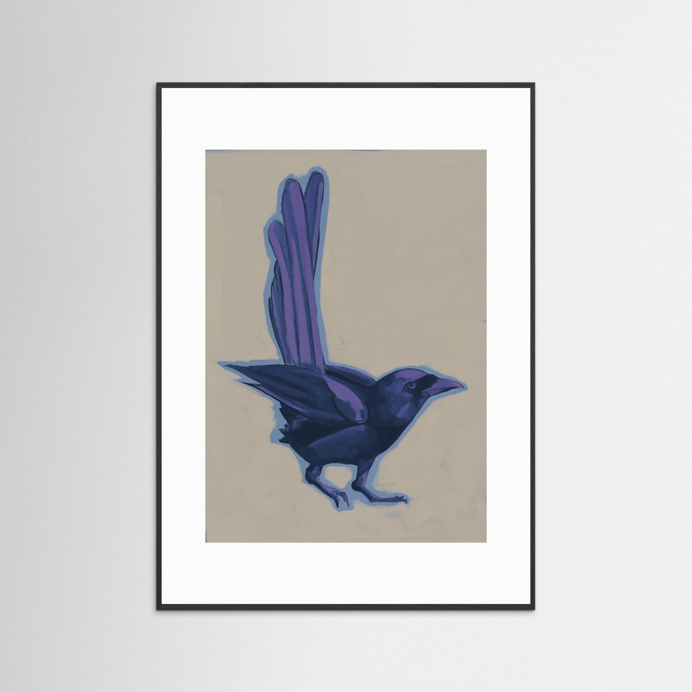 Dark Purple Crow by Josephin Hermsdorf