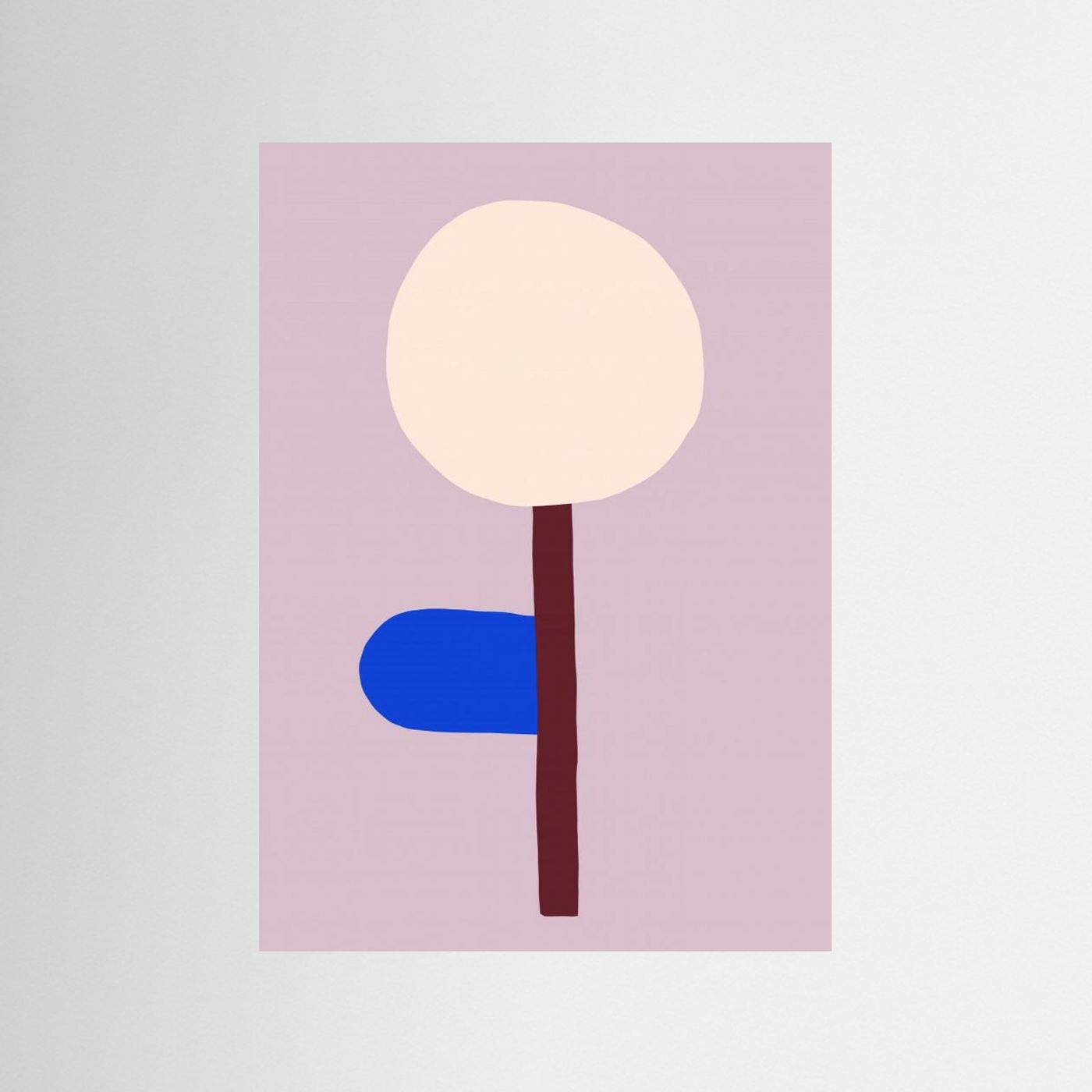 Abstract Geometric Flower by Maren Gross