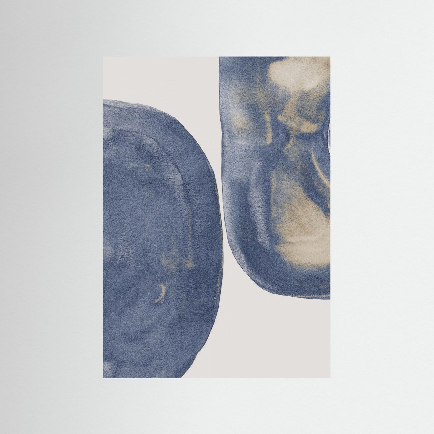 Modern Blue Shapes by Danushka Abeygoda