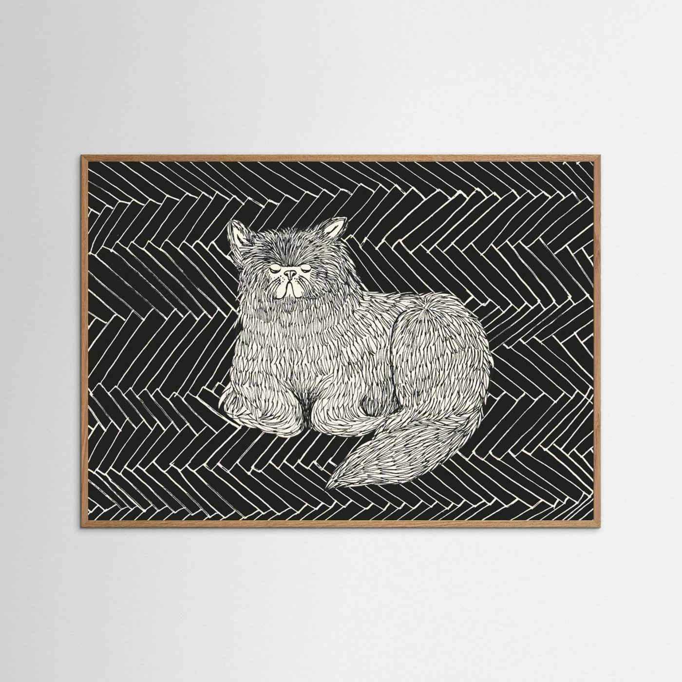 Sleeping Cat V by Kasia Walentynowicz