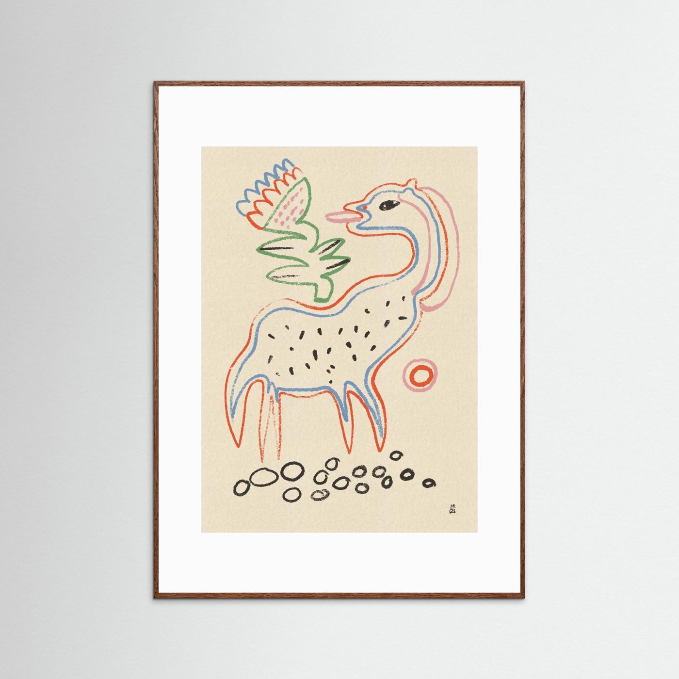 Whimsical Creature and Flower by Raipa Studio