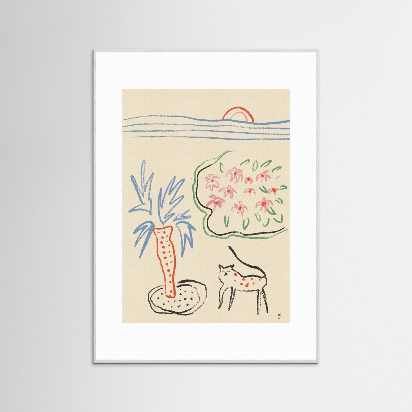 Tropical Cat Garden by Raipa Studio