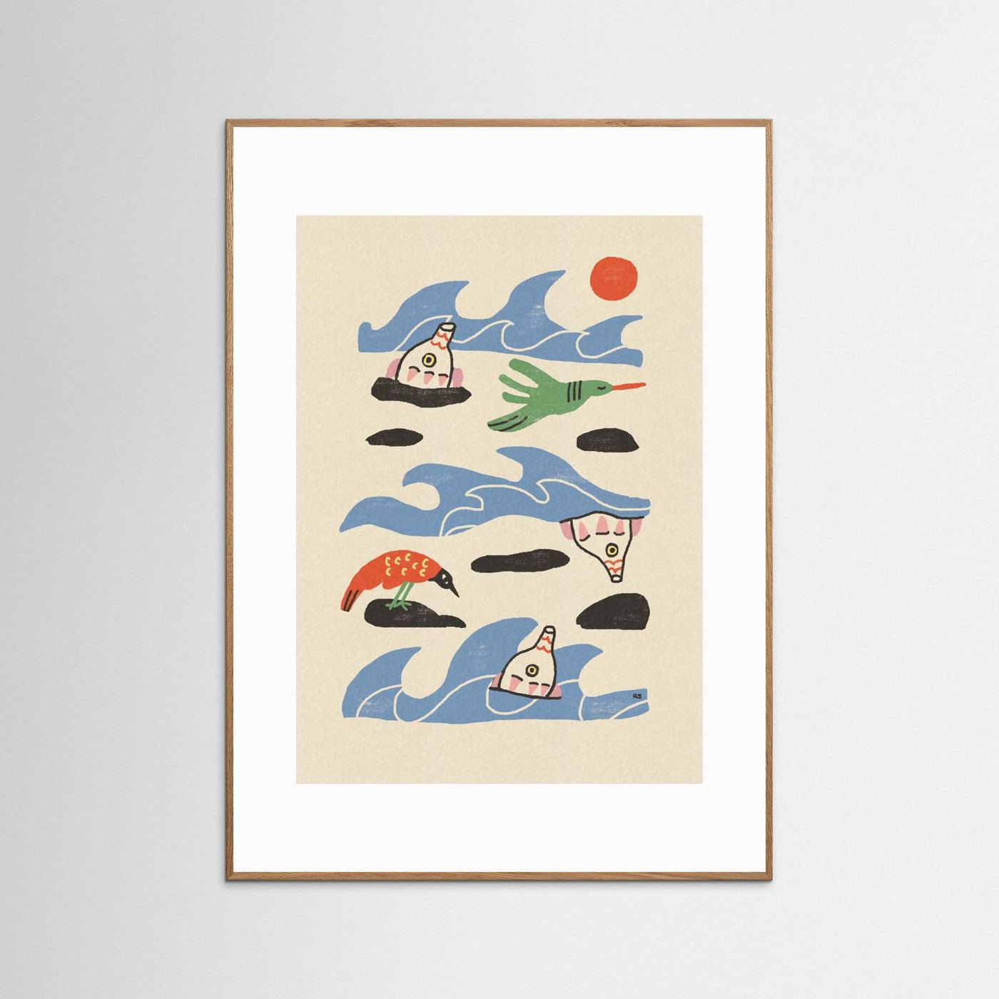 Whimsical Ocean Creatures by Raipa Studio