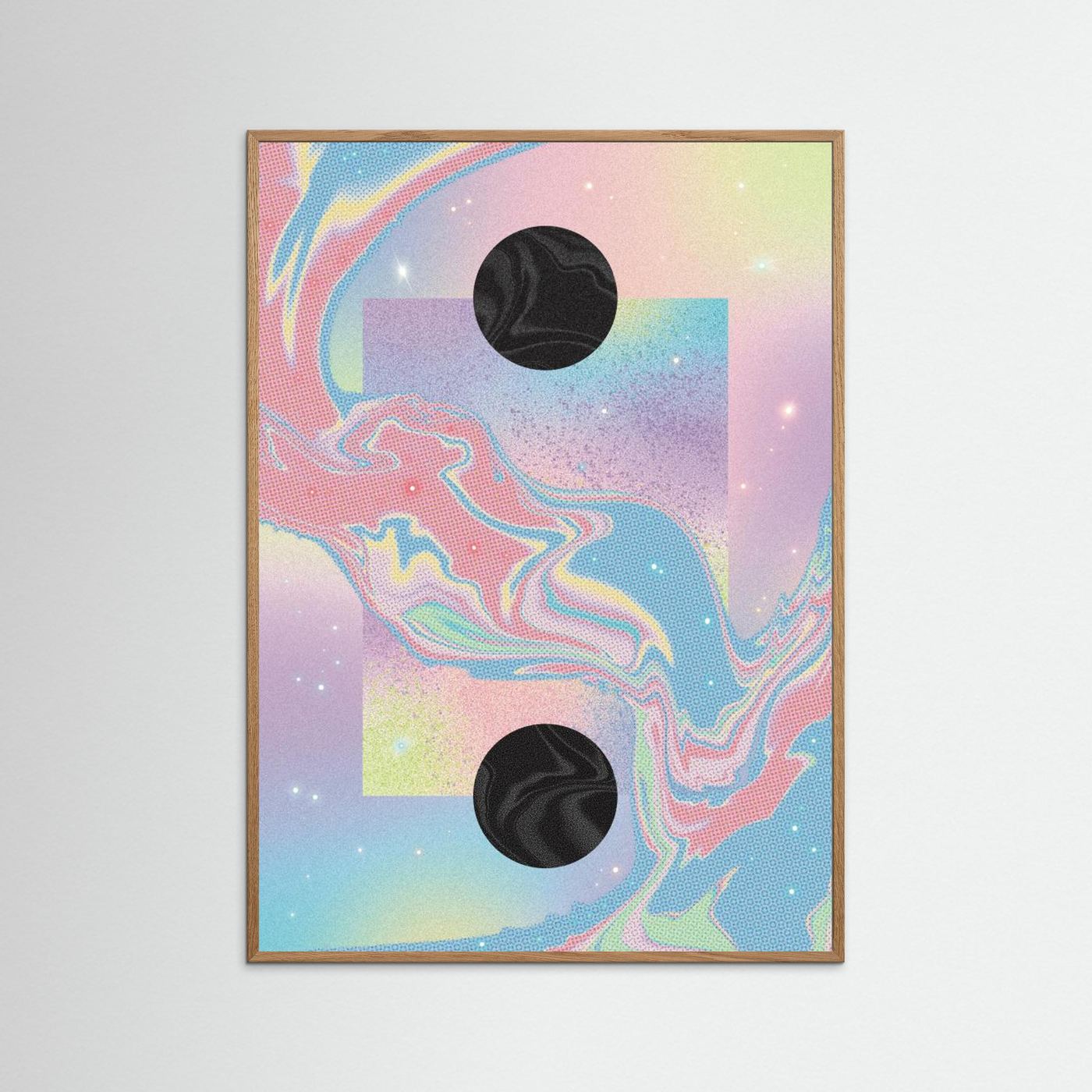 Black Hole Pastel Cosmos by Amy Louise Baker