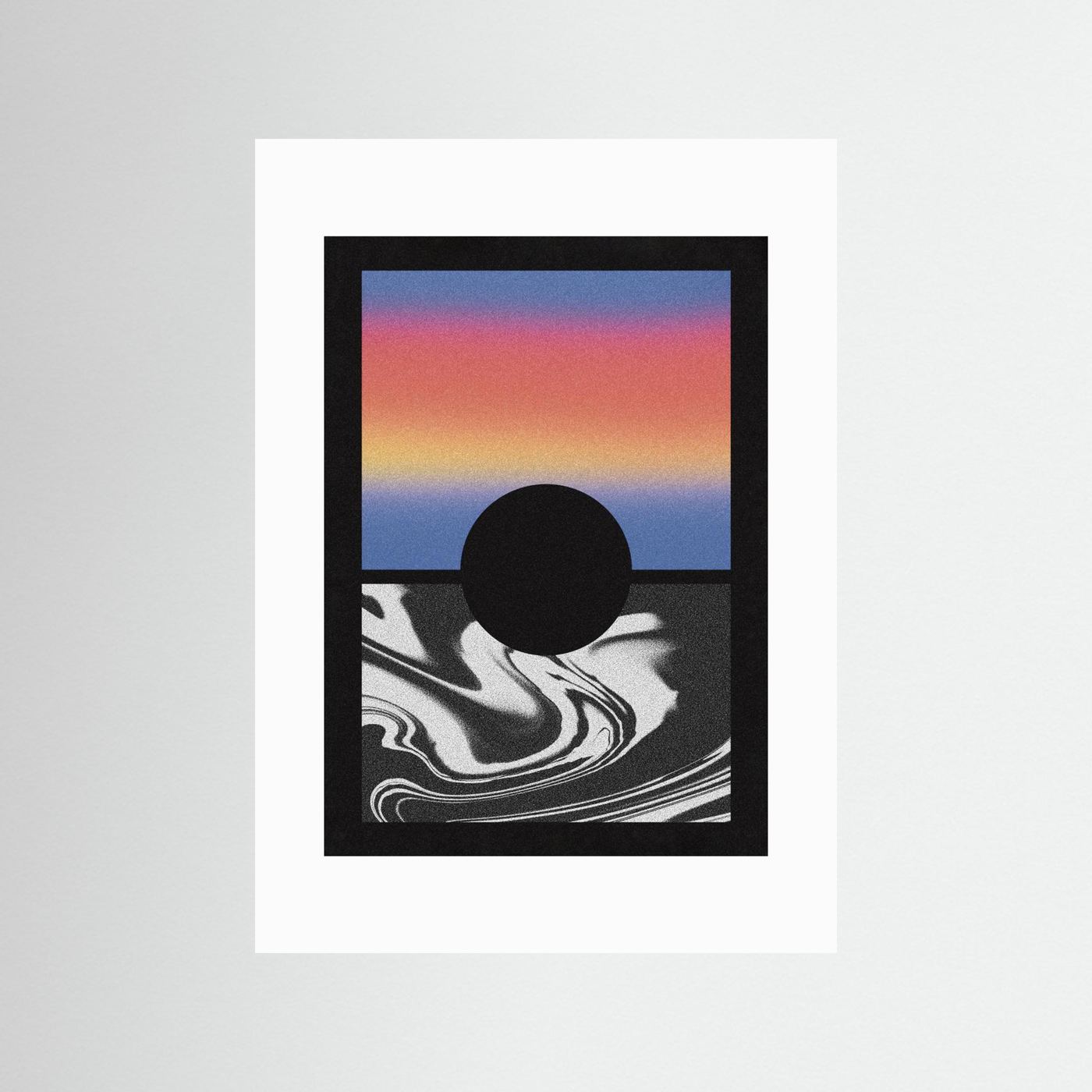 Black Worm Hole Gradient by Amy Louise Baker