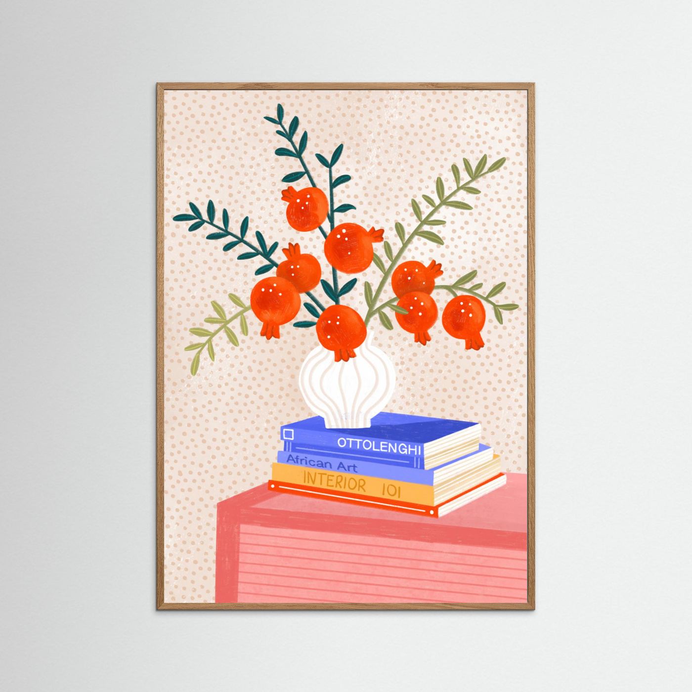Cozy Tabletop Pomegranates by Bea Müller
