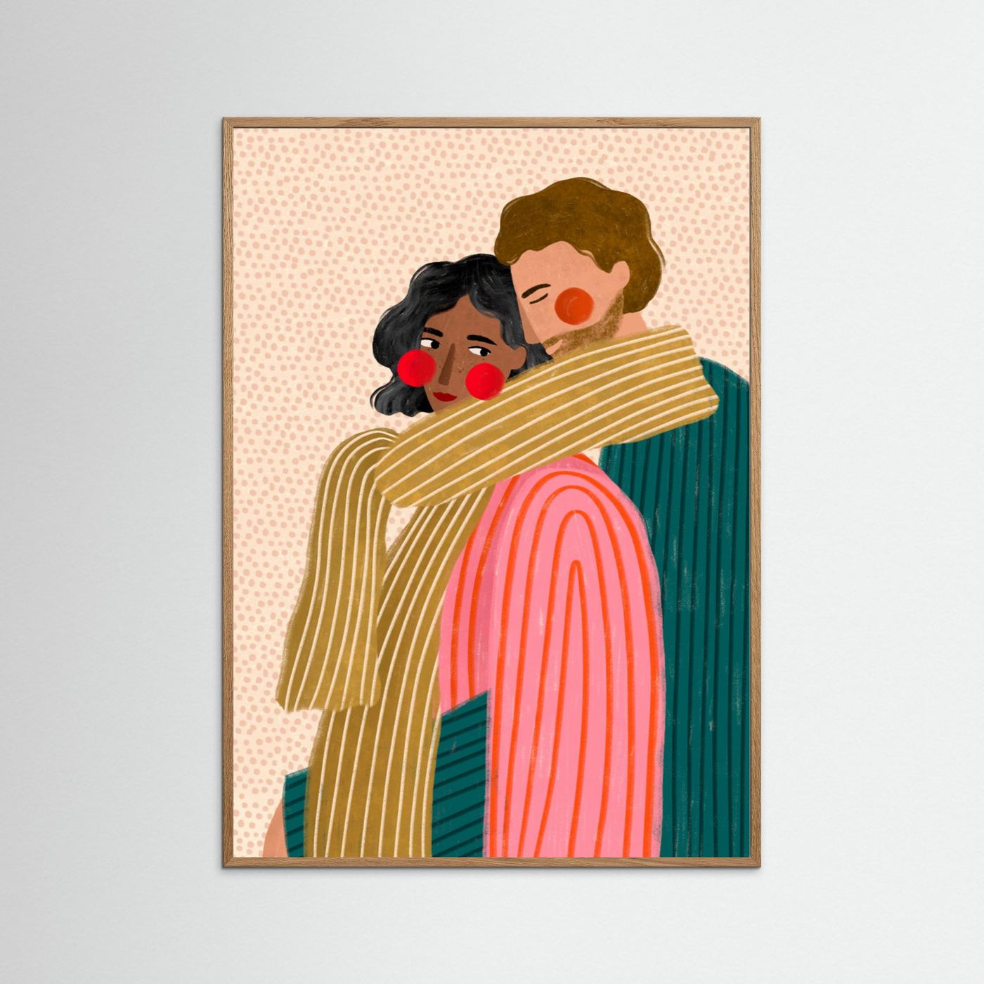 Loving Couple Embrace by Bea Müller