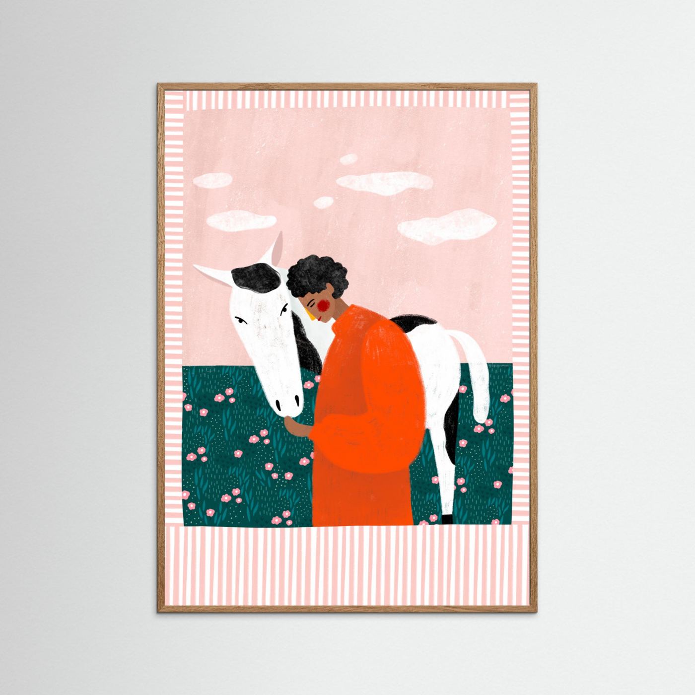 Girl and Horse by Bea Müller
