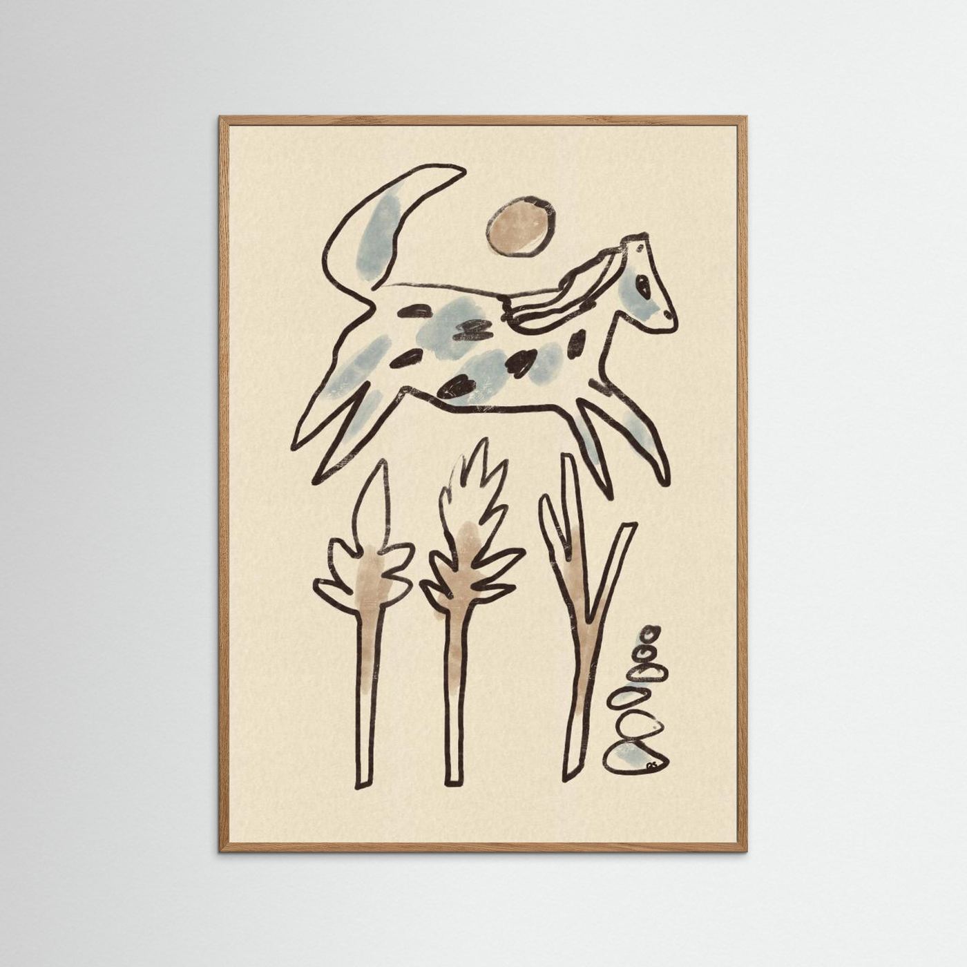 Leaping Desert Horse by Raipa Studio