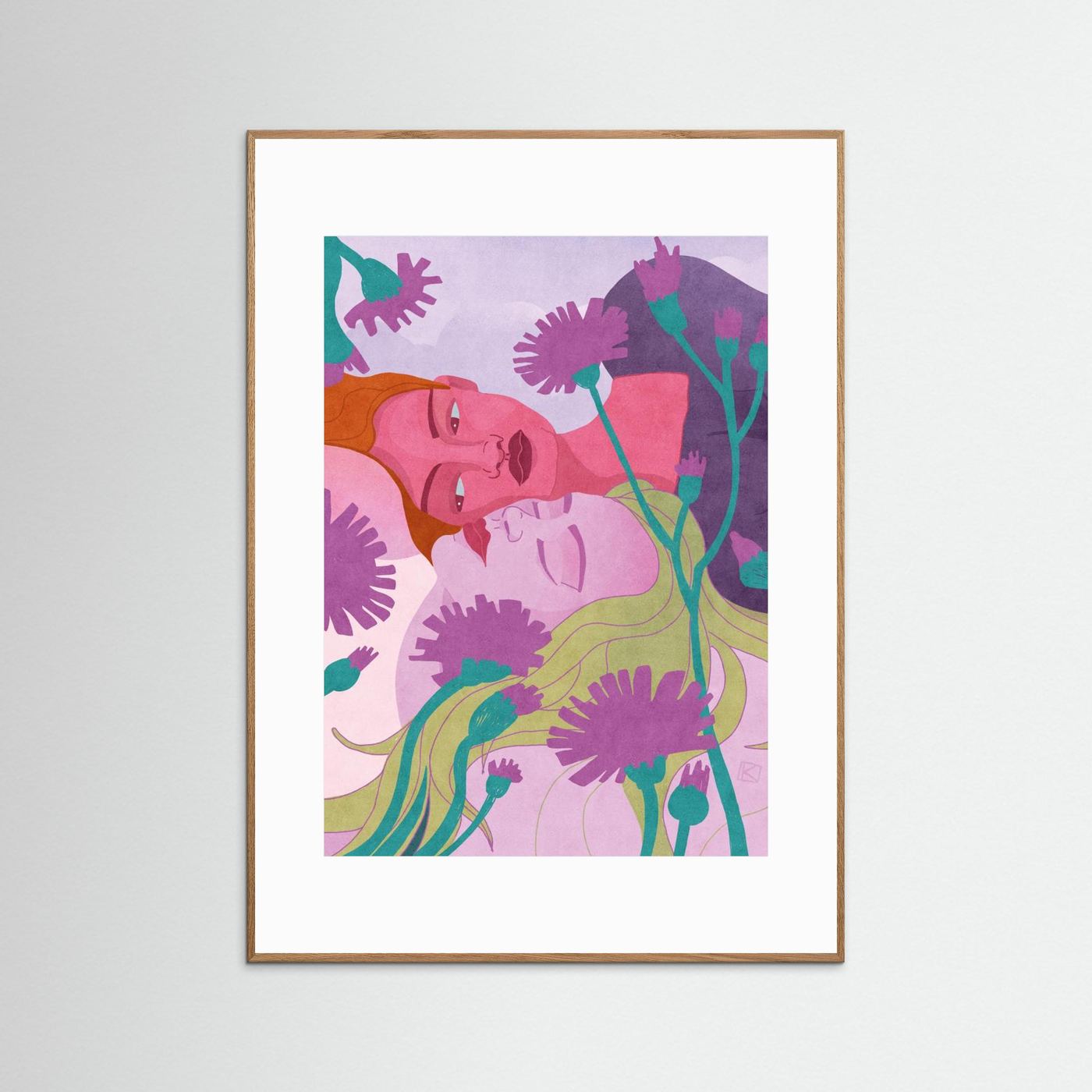 Gentle Floral Embrace by Sylwia Kubus