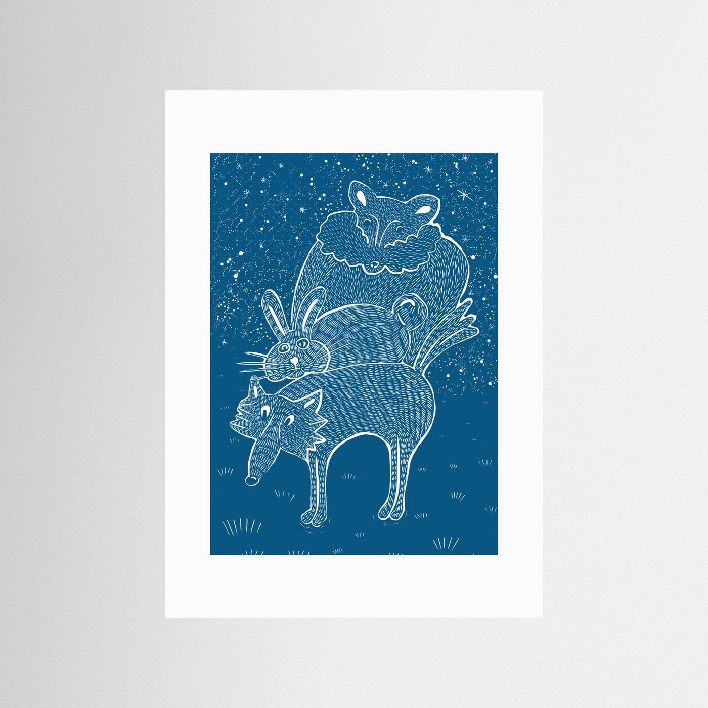 Starry Animal Stack by Mela Patterns