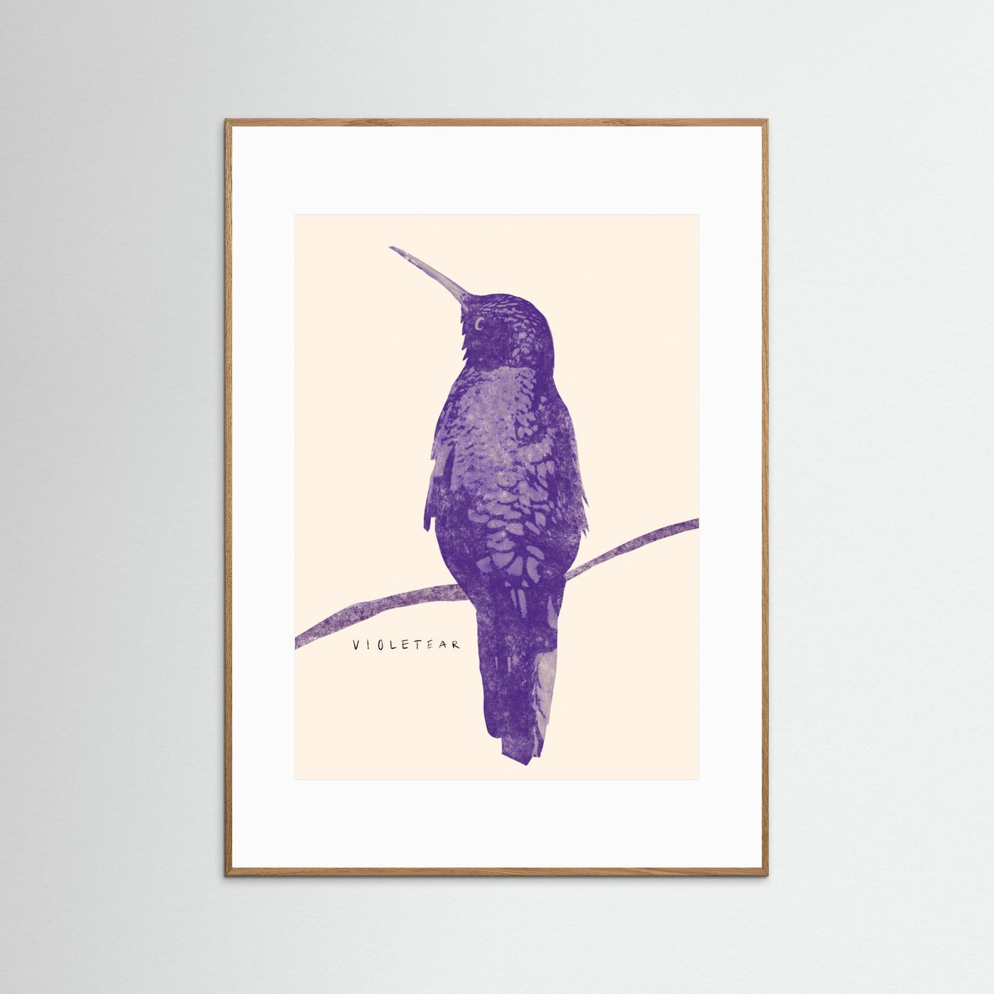 Elegant Violet Hummingbird by Josephin Hermsdorf