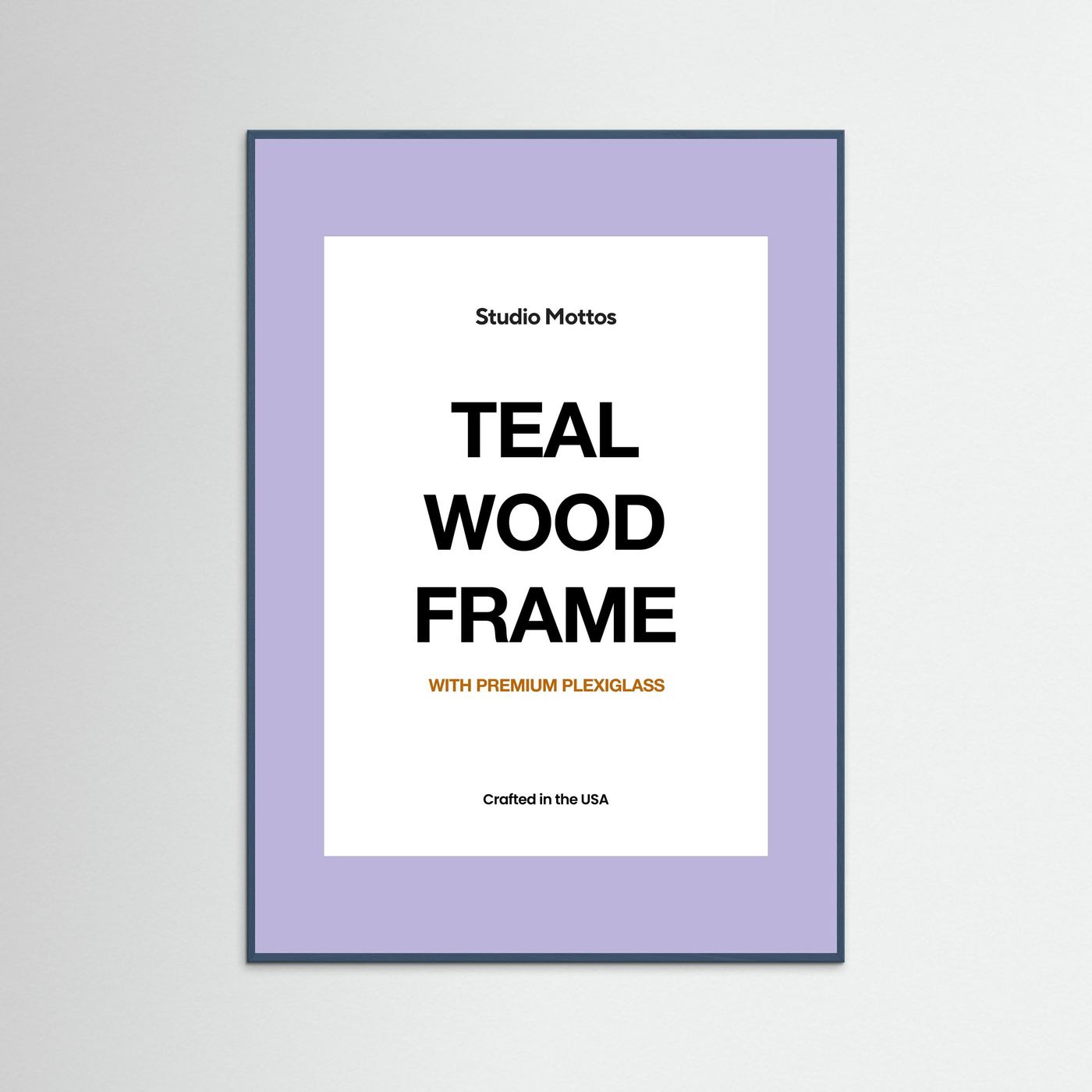 Teal Wood Frame
