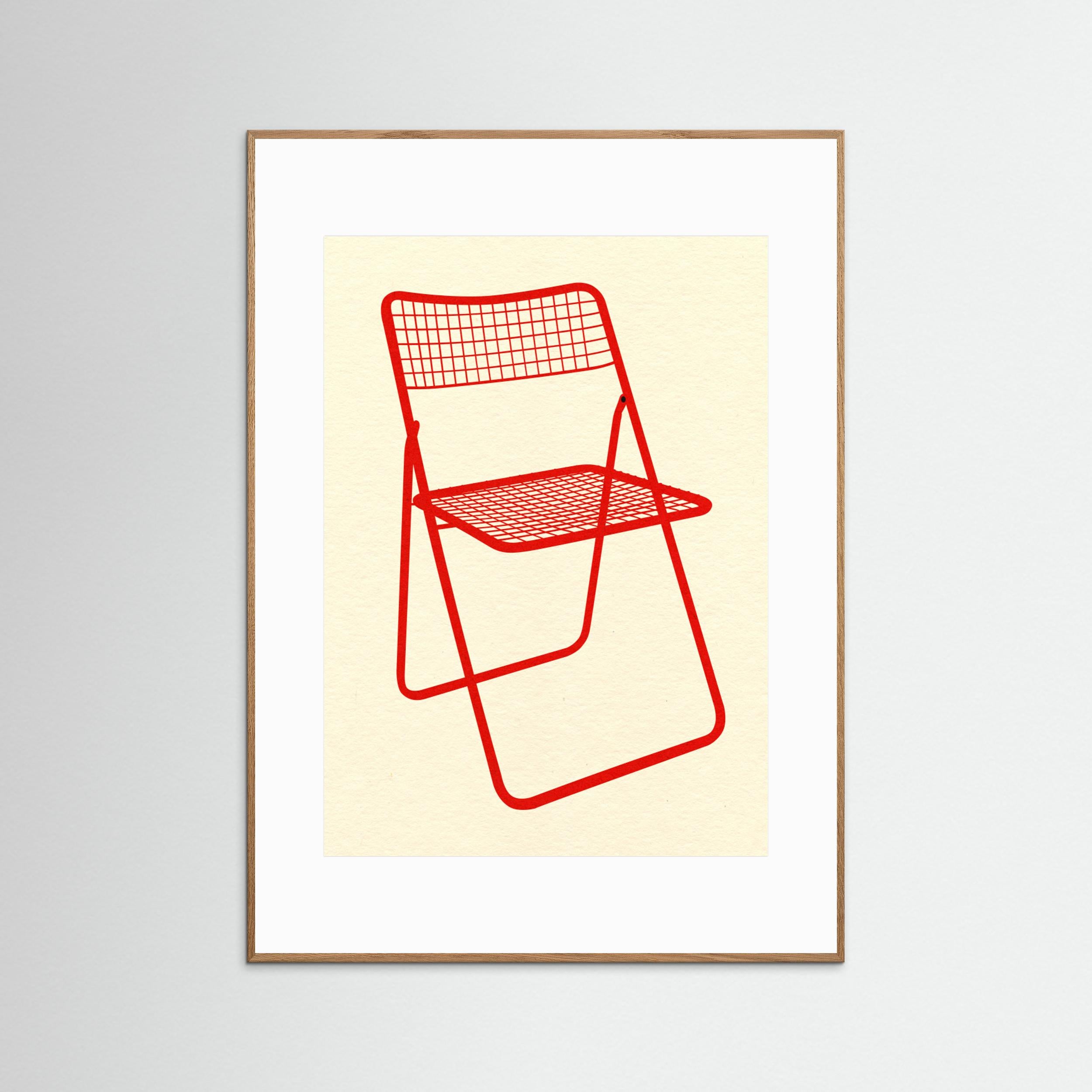 Ted Net Chair Red by Rosi Feist